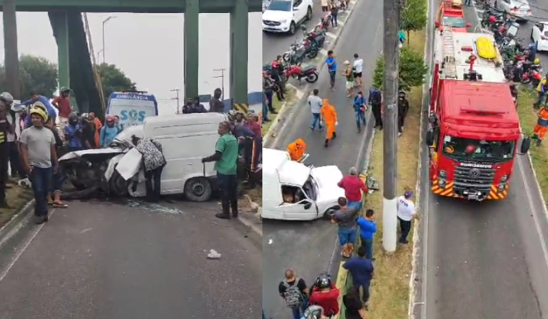 VÍDEOS: acidente na Torquato Tapajós deixa uma pessoa morta em Manaus